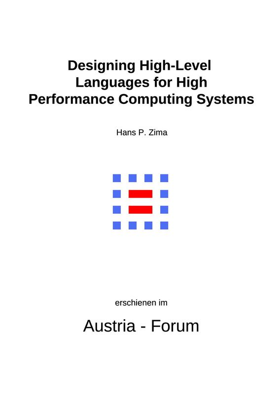 Cover of the book 'My IT History - Designing High-Level Languages for High Performance Computing Systems'