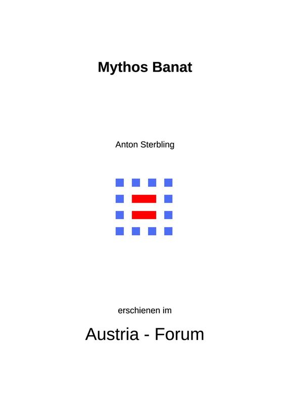Bucheinband von 'Mythos Banat'