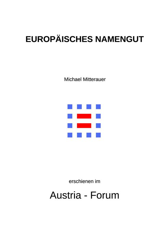 Cover of the book 'Europäisches Namengut - Historische Kontinuitäten und aktuelle Trends'