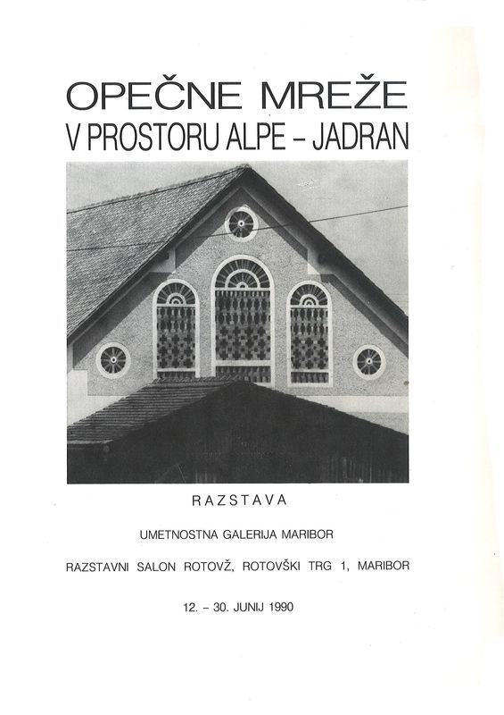 Cover of the book 'OPEČNE MREŽE - V PROSTORU ALPE - JADRAN'