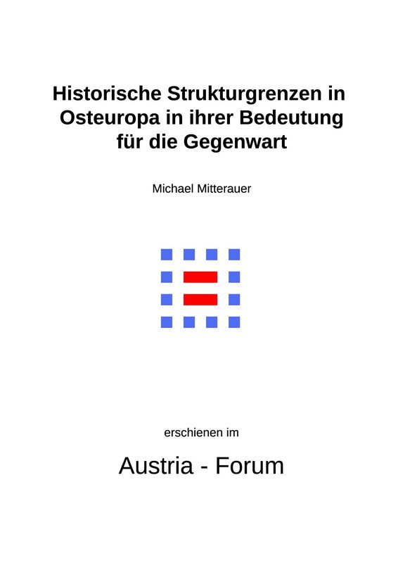 Cover of the book 'Historische Strukturgrenzen in Osteuropa in ihrer Bedeutung für die Gegenwart'