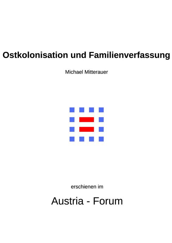 Bucheinband von 'Ostkolonisation und Familienverfassung - Zur Diskussion um die Hajnal- Line'