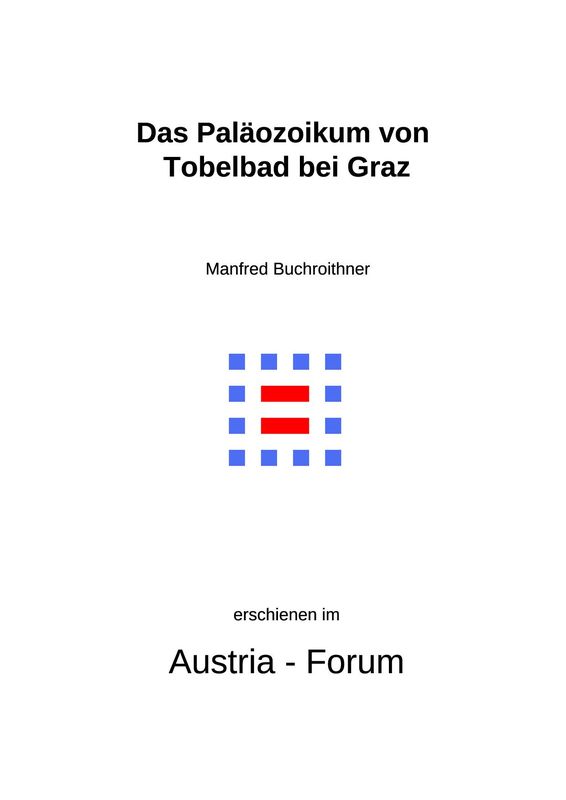 Bucheinband von 'Das Paläozoikum von Tobelbad bei Graz'
