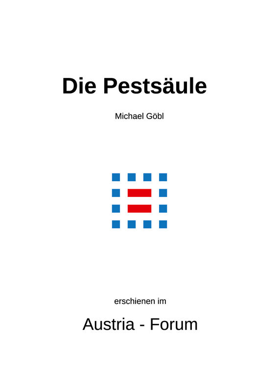 Cover of the book 'Die Pestsäule am Graben in Wien'