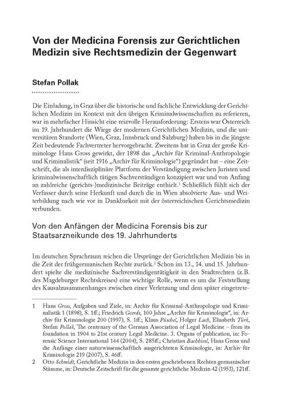 Bucheinband von 'Von der Medicina Forensis zur Gerichtlichen Medizin sive Rechtsmedizin der Gegenwart'