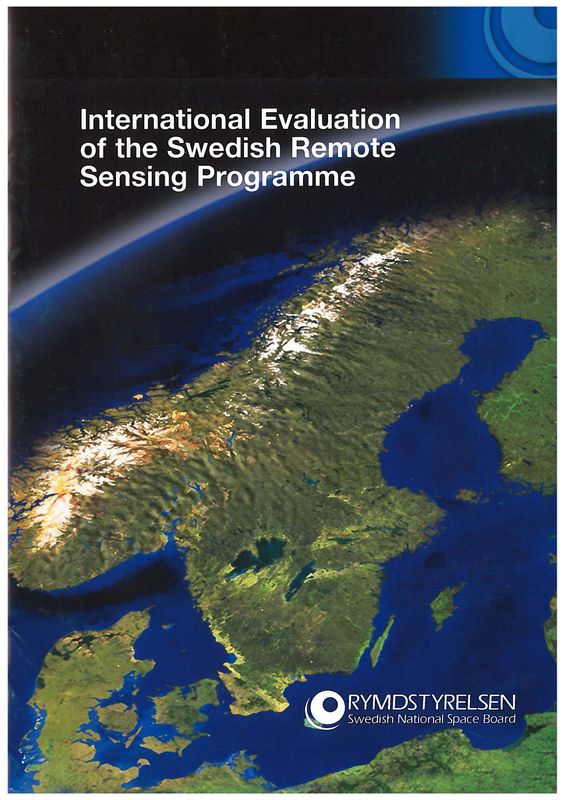 Cover of the book 'International Evaluation of the Swedish Remote Sensing Programme'