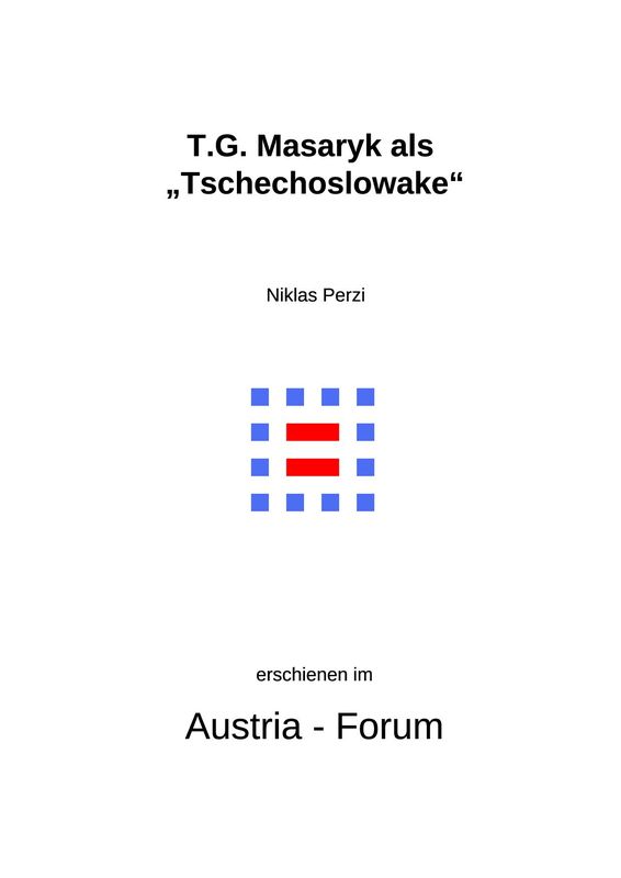 Cover of the book 'T.G. Masaryk als „Tschechoslowake“'