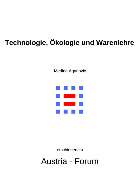 Cover of the book 'Technologie, Ökologie und Warenlehre'