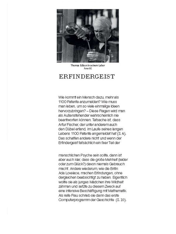 Cover of the book 'Erfinder und Erfindergeist'