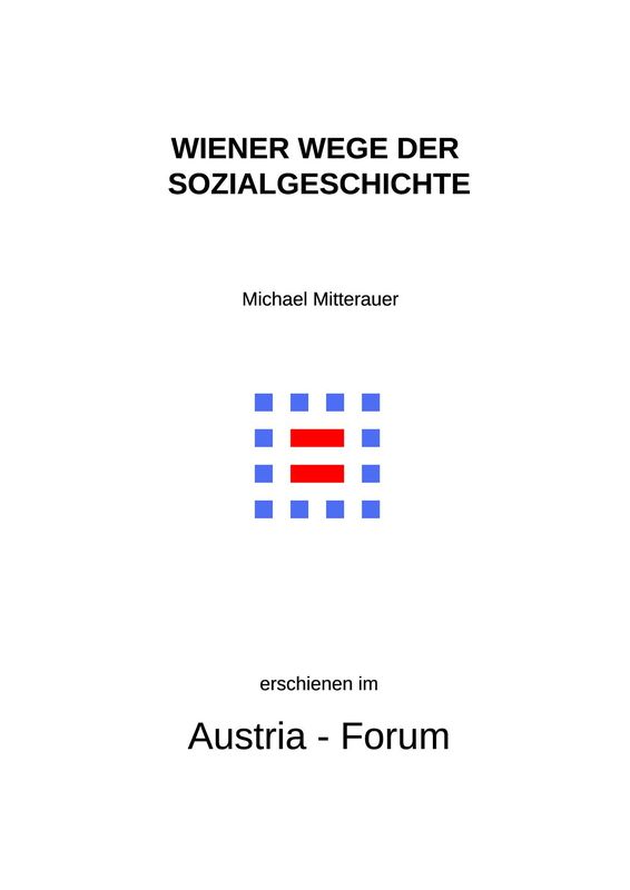 Cover of the book 'Wiener Wege der Sozialgeschichte - Rückblick und Ausblick'