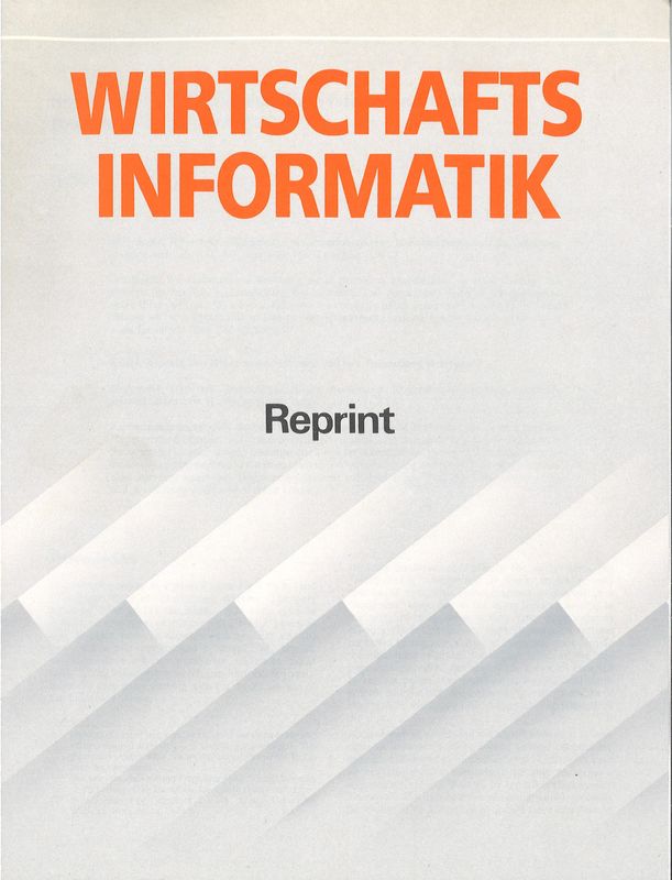 Cover of the book 'Wirtschaftsinformatik - Some aspects of Hypermedia Systems and their treatment in Hyper-G'