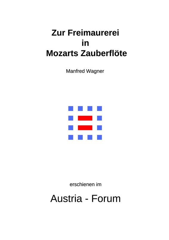 Bucheinband von 'Zur Freimaurerei in Mozarts Zauberflöte'