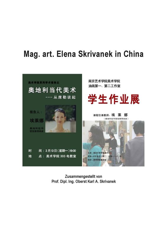 Cover of the book 'Mag. art. Elena Skrivanek in China'