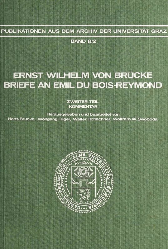 Cover of the book 'Ernst Wilhelm von Brücke. - Briefe an Emil du Bois - Reymond, Volume 8/2'