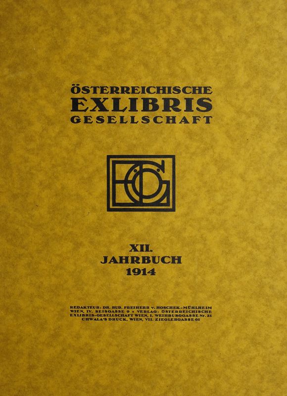 Cover of the book 'Österreichische Exlibris - Gesellschaft - XII. Publikation, Volume XII'
