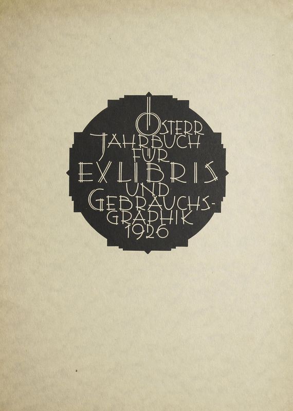 Bucheinband von 'Österreichisches Jahrbuch für Exlibris und Gebrauchsgraphik - 1926'