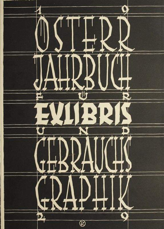 Bucheinband von 'Österreichisches Jahrbuch für Exlibris und Gebrauchsgraphik - 1929'