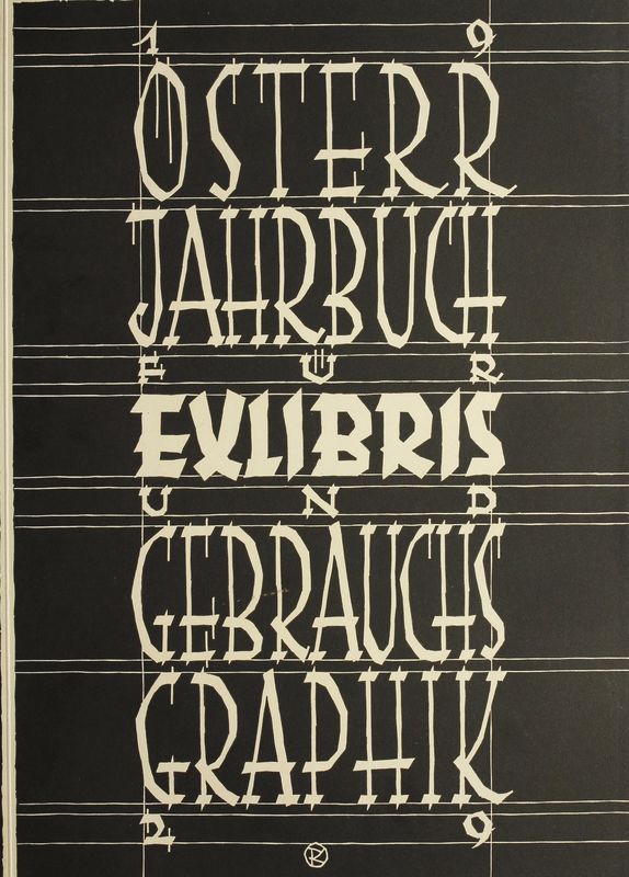 Cover of the book 'Österreichisches Jahrbuch für Exlibris und Gebrauchsgraphik - 1929'