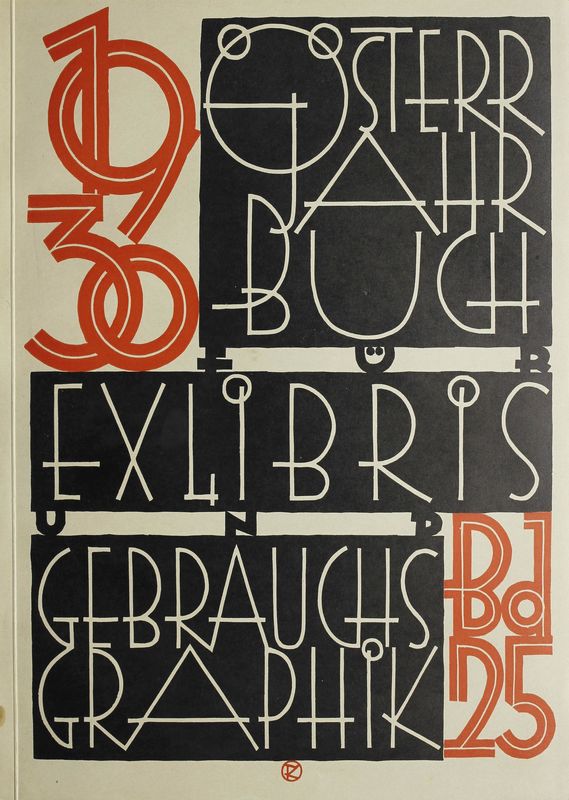 Bucheinband von 'Österreichisches Jahrbuch für Exlibris und Gebrauchsgraphik - 1930'