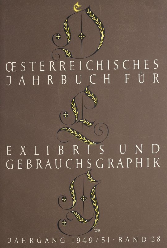Bucheinband von 'Österreichisches Jahrbuch für Exlibris und Gebrauchsgraphik - 1949-1951, Band 38'