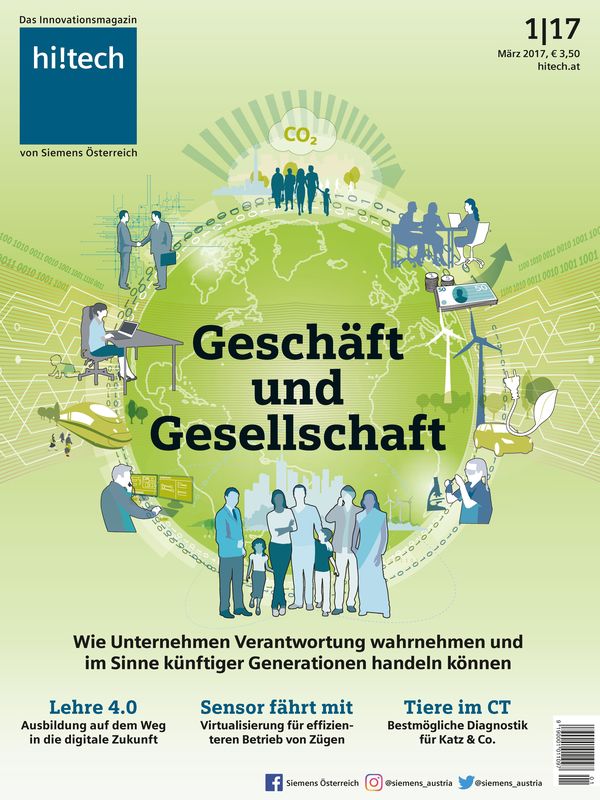 Cover of the book 'hi!tech - Das Innovationsmagazin von Siemens Österreich, Volume 1|17'