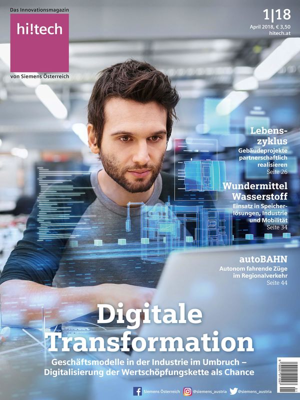 Cover of the book 'hi!tech - Das Innovationsmagazin von Siemens Österreich, Volume 1|18'