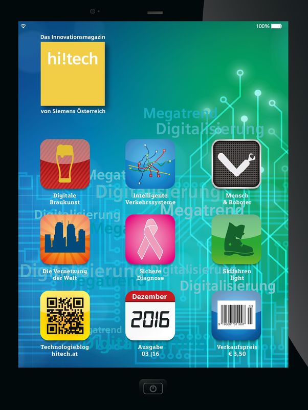 Cover of the book 'hi!tech - Das Innovationsmagazin von Siemens Österreich, Volume 3|16'