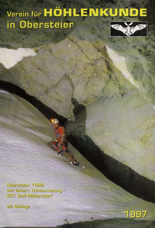 Bucheinband von 'Mitteilungen des Vereines für Höhlenkunde in Obersteier 1997'