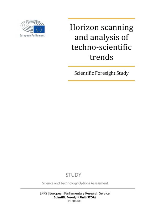 Bucheinband von 'Horizon scanning and analysis of techno-scientific trends - Scientific Foresight Study'