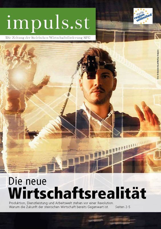 Cover of the book 'impuls.st - Die Zeitung der Steirischen Wirtschaftsförderung SFG, Volume 01/15'