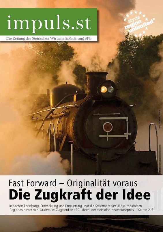 Cover of the book 'impuls.st - Die Zeitung der Steirischen Wirtschaftsförderung SFG, Volume 02/15'