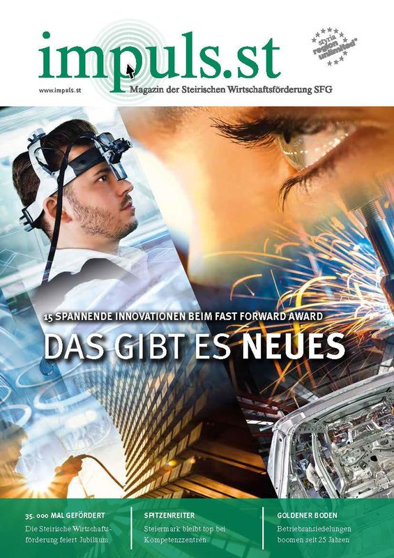 Cover of the book 'impuls.st - Magazin der Steirischen Wirtschaftsförderung SFG, Volume 02/16'