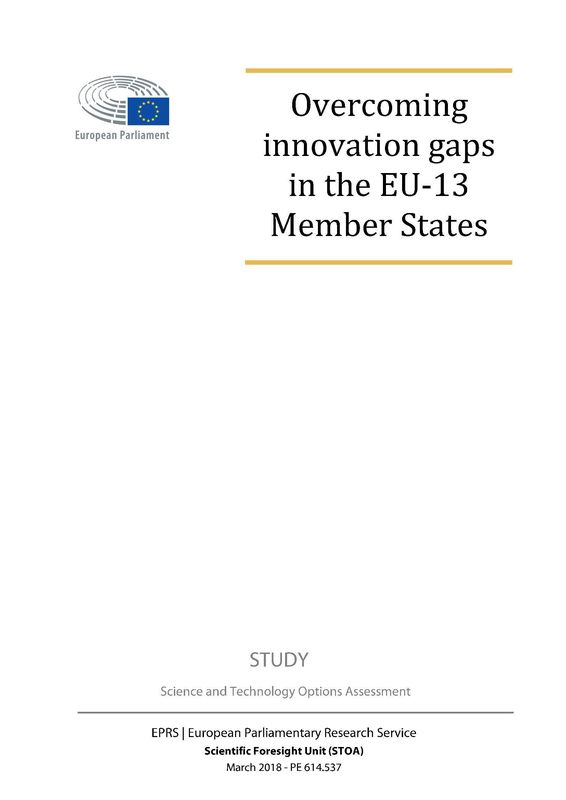 Cover of the book 'Overcoming innovation gaps in the EU-13 Member States'
