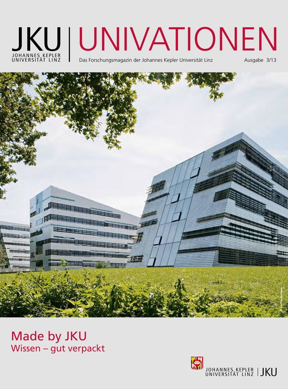 Cover of the book 'JKU Univationen - Das Forschungsmagazin der Johannes Kepler Universität Linz, Volume 3/13'