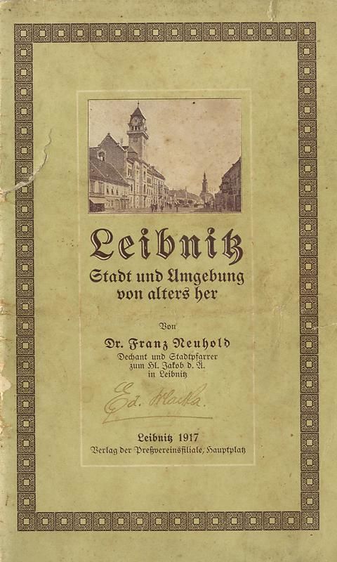 Bucheinband von 'Leibnitz - Stadt und Umgebung von alters her'