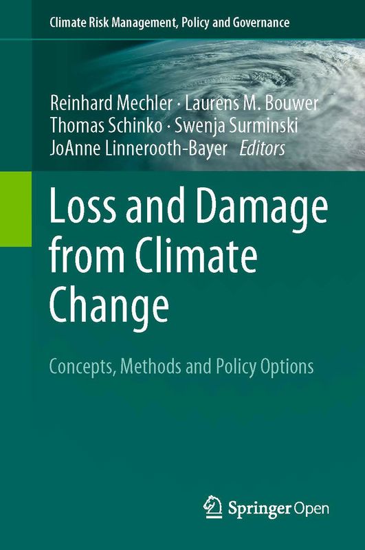 Cover of the book 'Loss and Damage from Climate Change - Concepts, Methods and Policy Options'