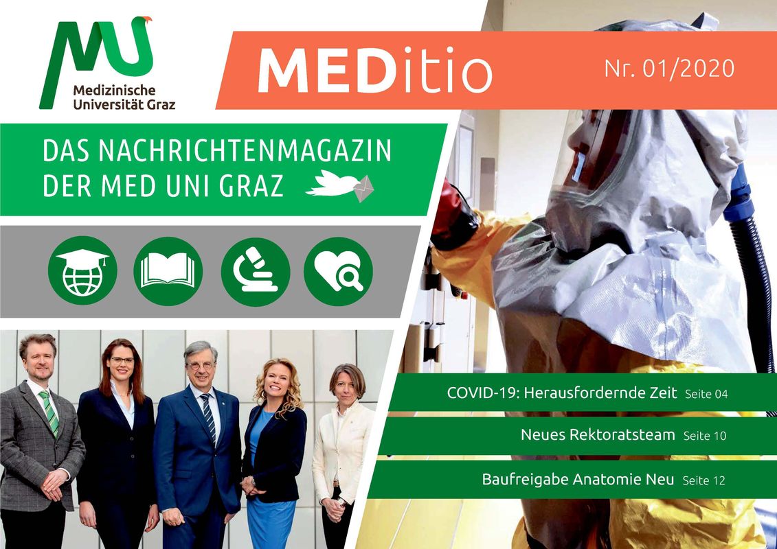 Cover of the book 'MEDITIO - Das Nachrichtenmagazin der Med Uni Graz, Volume 01|2020'