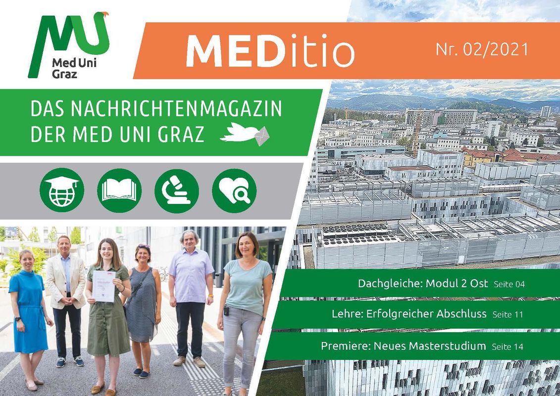 Cover of the book 'MEDITIO - Das Nachrichtenmagazin der Med Uni Graz, Volume 02|2021'