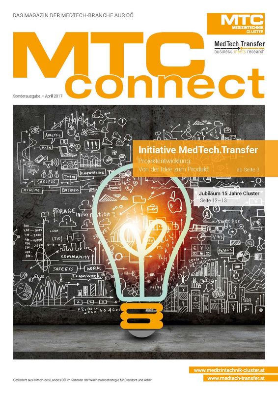 Bucheinband von 'MTC-connect - Das Magazin der Medtech-Branche aus OÖ, Band Sonderausgabe'