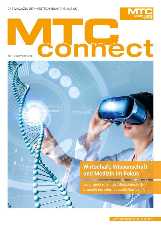 Bucheinband von 'MTC-connect - Das Magazin der Medtech-Branche aus OÖ, Band 2'