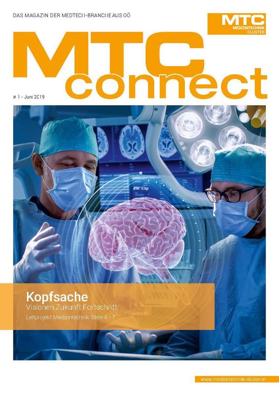 Cover of the book 'MTC-connect - Das Magazin der Medtech-Branche aus OÖ, Volume 1'