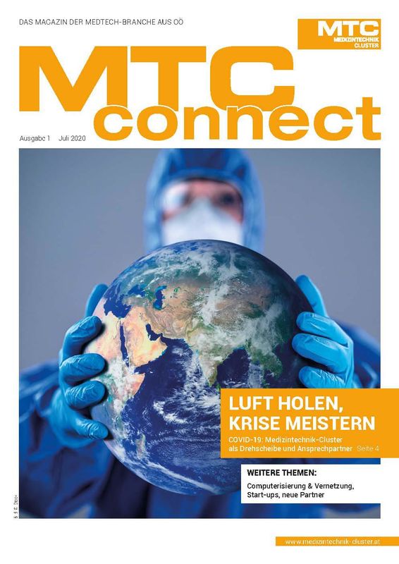 Bucheinband von 'MTC-connect - Das Magazin der Medtech-Branche aus OÖ, Band 1'