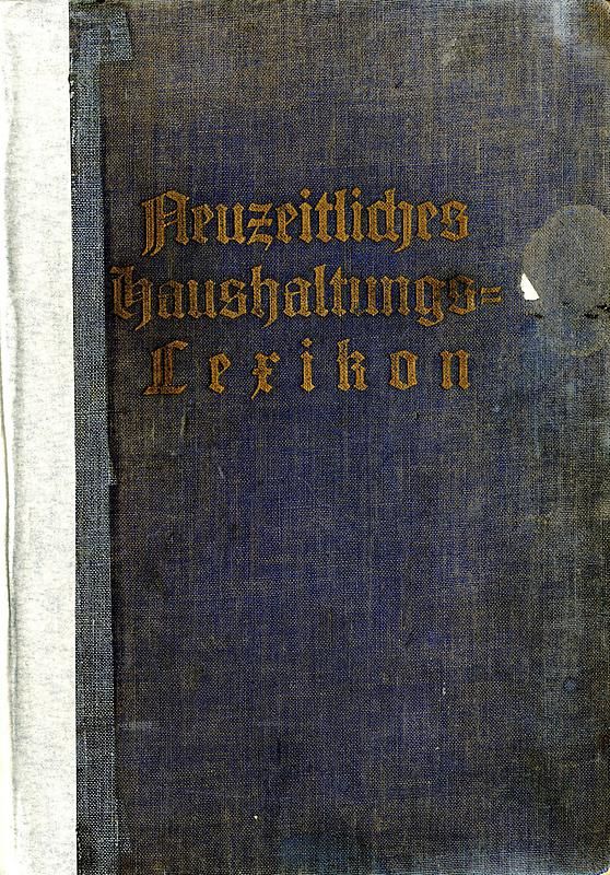 Cover of the book 'Neuzeitliches Haushaltungslexikon'