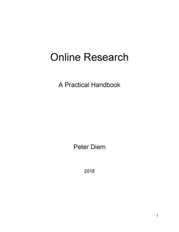 Cover of the book 'Online Research - A Practical Handbook'