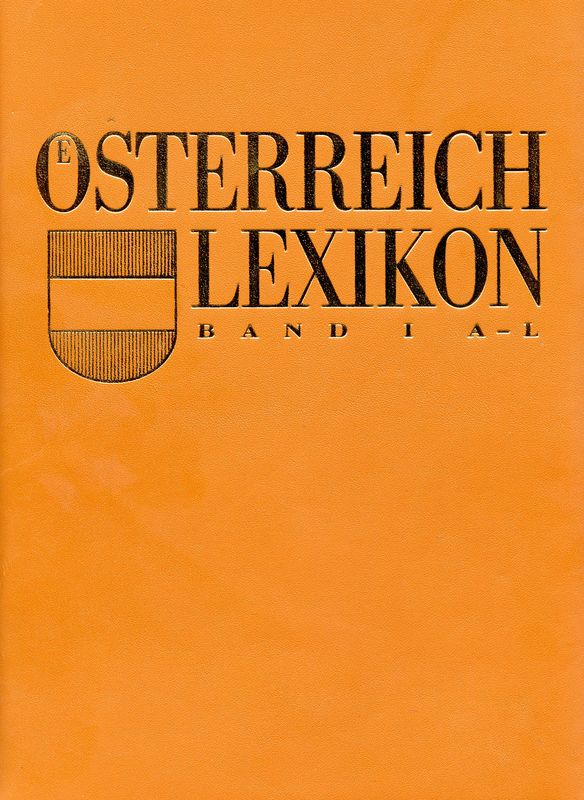 Cover of the book 'Österreich Lexikon - Buchstabe A-L, Volume 1'