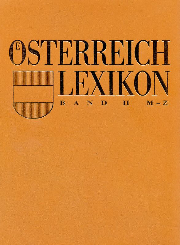 Cover of the book 'Österreich Lexikon - Buchstabe M-Z, Volume 2'