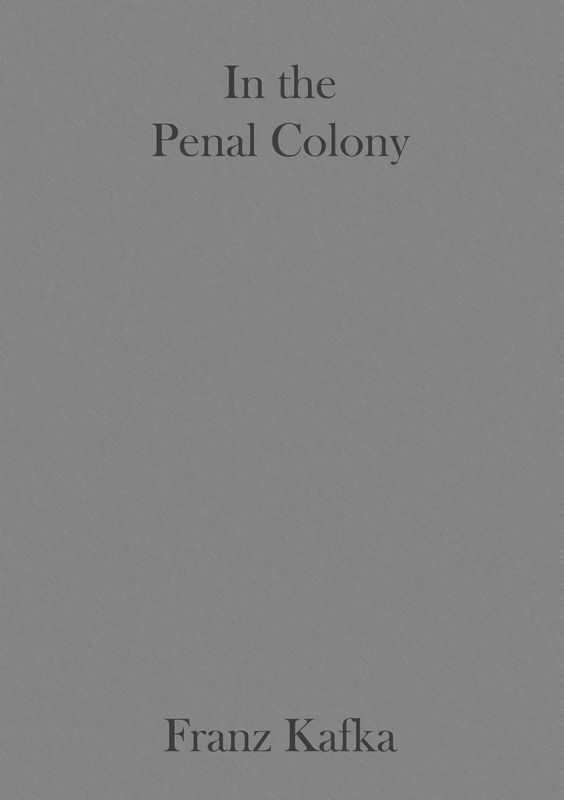 Bucheinband von 'In the Penal Colony'