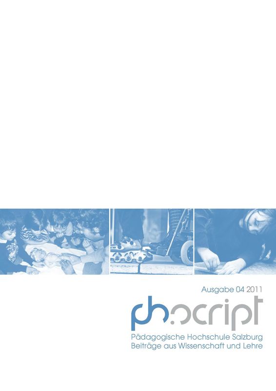 Cover of the book 'ph.script - Beiträge aus Wissenschaft und Lehre, Volume 4/2011'