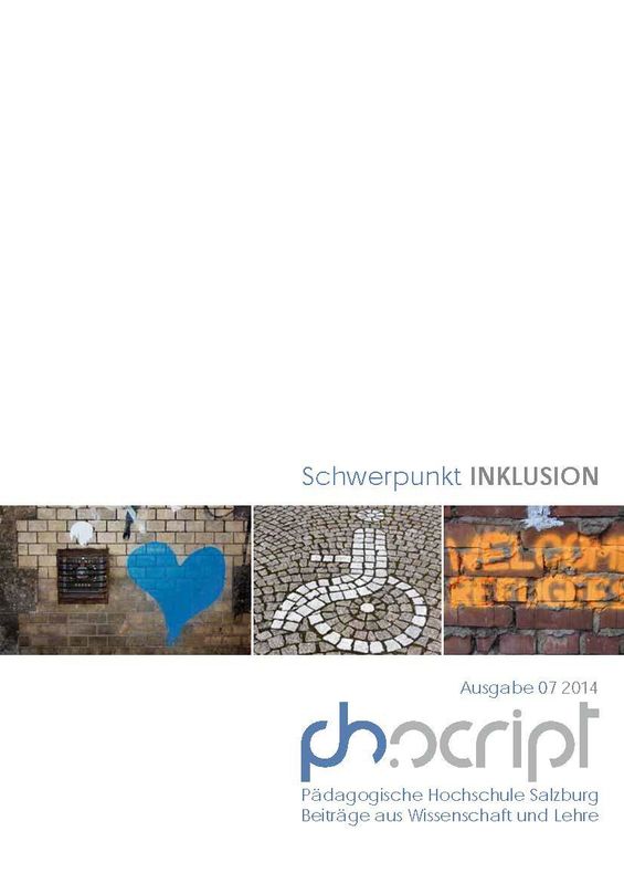 Cover of the book 'ph.script - Beiträge aus Wissenschaft und Lehre, Volume 7/2014'