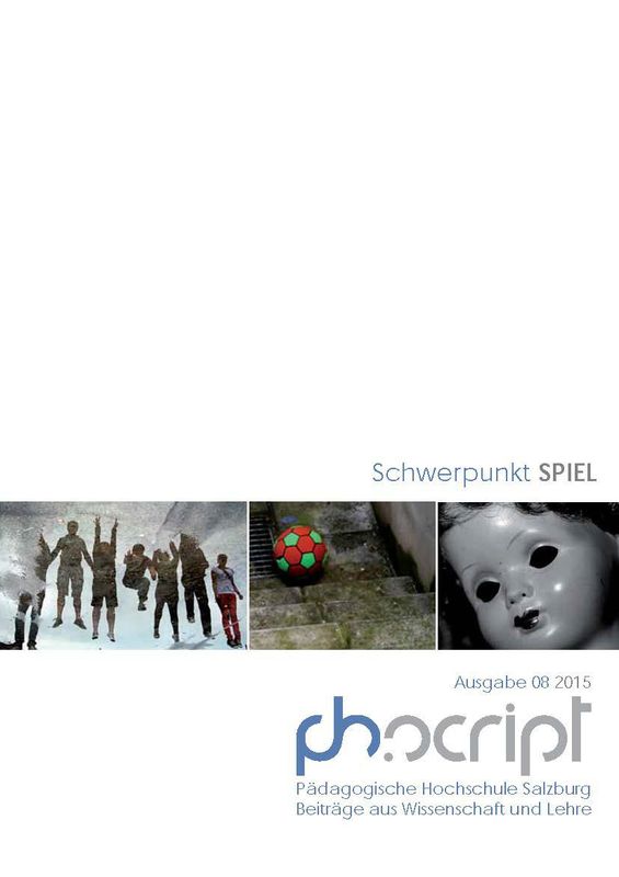 Cover of the book 'ph.script - Beiträge aus Wissenschaft und Lehre, Volume 8/2015'